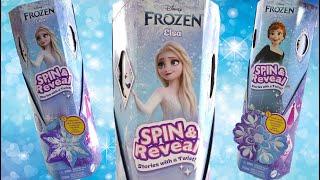 Disney Frozen Spin and Reveal Doll Review Anna and Elsa