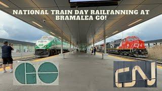 (Go Transit 251, CN 4713, and More) National Train Day Railfanning At The Bramalea Go Station