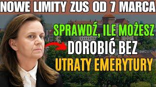 Nowe limity ZUS od 7 marca: Sprawdź, ile możesz dorobić bez utraty emerytury!