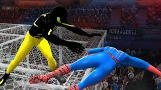 THE AMAZING SPIDERMAN VS YELLOW SPIDERMAN - WWE BATTLE