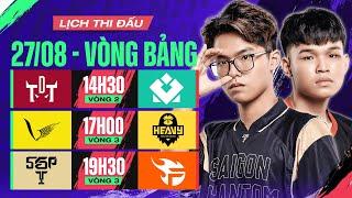 TDT VS MDH | VGM VS HEV | SGP VS FL - VÒNG BẢNG NGÀY 27/08 | ĐTDV MÙA ĐÔNG 2023