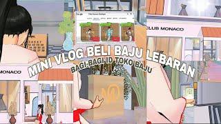 A day in my life "Beli Baju Lebaran" [Bagi-bagi ID Props Toko Baju] || Sakura School simulator