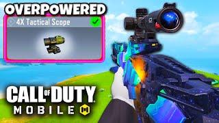 YOU MUST USE the 4X SCOPE in COD MOBILE  (OVERPOWERED)