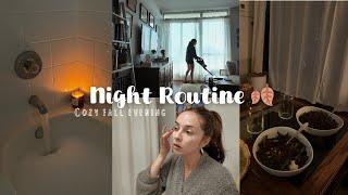 My Cozy Fall Night Routine  relaxing vlog