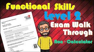 Functional Skills Maths Level 2   Full Non calculator Exam