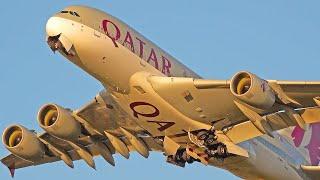 [4K] EPIC CLOSE-UPS Incl. RARE QATAR A380/C17/TEAM USA  - PLANE SPOTTING SCHIPHOL AIRPORT 