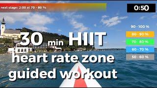 (19.01) 30 minute indoor rower workout - interval training HIIT  - moderate (1.1)