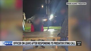 Officer on leave after responding to predator sting call