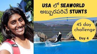 Seaworld in USA|Awesome stunts by sea animals | Subha Veerapaneni | Telugu traveller | Telugu vlogs