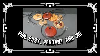 20 min. Great gift or easy craft sale!.. #Woodturning #pendant