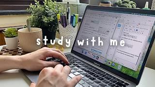 STUDY WITH ME  | 2 Hours of Physics + Anki Flashcards (no music , no break, focused study )