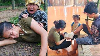 SINGLE MOM. Visit the boy with a broken leg. Slipped and fell to the ground - Lý Soan Single Mom