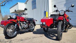 2022 and 2006 Ural Paint Comparison with a Gear Up 2WD Sidecar Motorcycle and a 1WD Tourist