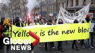 French 'Yellow Vests' gather in Paris for tenth weekend of protests