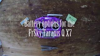 Battery options for the FrSky Taranis Q X7 radio transmitter