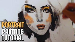 Acrylic Portrait Painting | Abstract | Acrylic Painting Ideas | Art