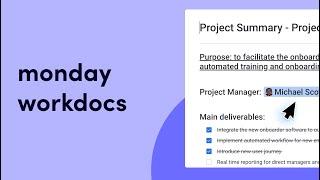 monday workdocs | monday.com tutorials