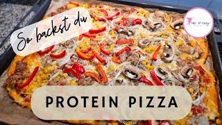 Protein-Pizza – Schnell, einfach & mega lecker!  | low carb | 𝓜𝓲𝔁 𝓲𝓽 𝓮𝓪𝓼𝔂 𝓫𝔂 𝓢𝓽𝓮𝓯𝓯𝓲®