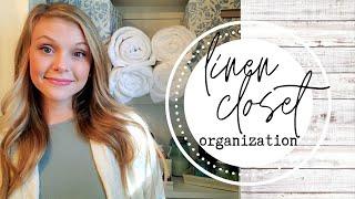 Linen Closet Organization + Bathroom Makeover! declutter & organize #WithMe // small space solutions