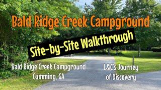 Walkthrough of Bald Ridge Creek Campground (COE)