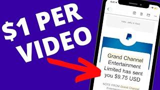 Get Paid To Watch Videos ($1.00+ PER VIDEO)