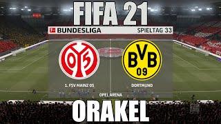 1.FSV Mainz 05 vs Borussia Dortmund FIFA 21 ORAKEL [33. Spieltag - Saison 20/21] [German]