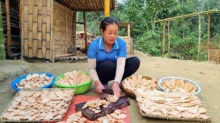 Harvesting horseshoe tubers from nature for preservation - Cooking | Lý Thị Phương