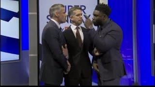 Jamie Carragher and Micah Richards get a bit TOO serious. *HEATED MOMENT*