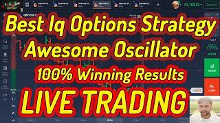 Outclass Strategy | Live Trading 100% Wins | Iq Options Binary | Moving Averages Awesome Oscillator