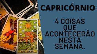 CAPRICÓRNIO| 4 REVELAÇÕES PARA ESTA SEMANA! (PREVISÕES/TAROT/SIGNOS).