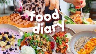 FOOD DIARY | 5 Tage Gesunde Rezepte (vegane Bowls, gesunde Waffeln,  Frühstück, Overnight Oats uvm.)