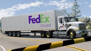 Trucks vs Speed Bumps SPECIAL #15 | BeamNG Drive - Long Video | Truck &Too