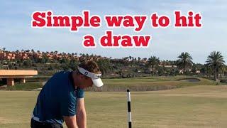 Simple way to hit a draw | Golf