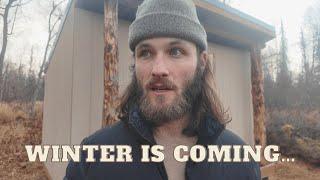 Winter Is Coming... Preparations, Moose Encounter, & Overcoming Obstacles┃EP13┃Alone Off Grid Alaska