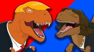  TRUMP-REX vs KAMALASAURUS - Animated Song