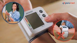 Wrist blood pressure monitor How to use to get accurate result | Video instruction by Paramed