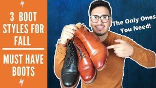 3 Fall/Winter Boot Styles For Men 2020/ Mens Wingtips, Captoes & More