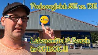 Preisvergleich von Schweden und Deutschland im Lidl  - Lebensmittel- und Benzinpreise im CHECK ️