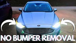 Easy 2019 Ford Fusion Headlights Upgrade: No Bumper Removal