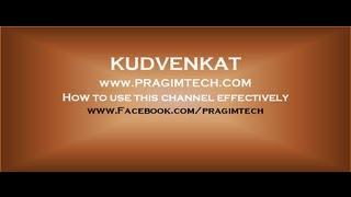 Kudvenkat - How to use this channel effectively