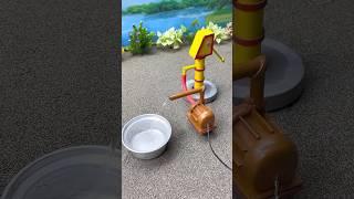 Mini hand pump project water with supply motor cow drink farm #waterpump #208