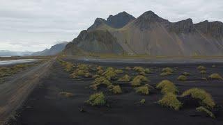 Stokksnes beach / Vestrahorn Mountain / Iceland / Interstellar / DJI Mini 2 Drone