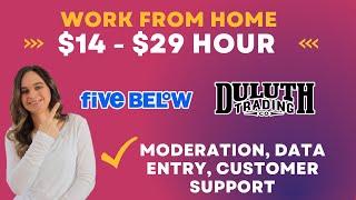 Set Your Own Hours | Moderation, Data Entry, Customer Support Work From Home Jobs | $14 - $29 Hour