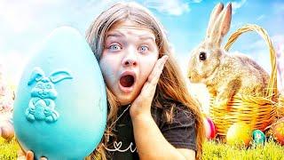 EASTER BUNNY SCAVENGER HUNT FOR GIANT EASTER EGG SURPRISE INSIDE!