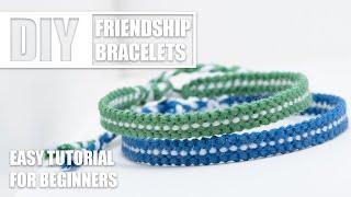 DIY Vertical Line Friendship Bracelets | Easy Tutorial for Beginners