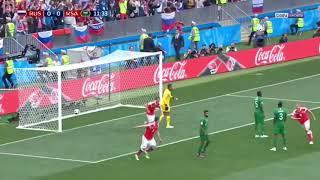 Coupe du monde - Russie - Arabie Saoudite 5-0 tous les buts commentaire bein sport