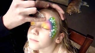 Rainbow Flower Face Painting