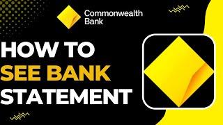 How To See Bank Statement Commonwealth !