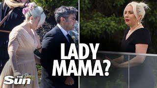 Lady Gaga sparks pregnancy rumours after being seen with bump at sister's wedding