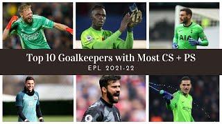 Goalkeepers with Most CS + PS in EPL 2021/22 (GW12)| Volume 92 | #Shorts | Maddie's Shorties